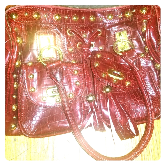 Wine red like new handbag - Picture 1 of 5